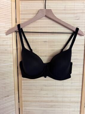 Body By Victoria Lined Demi Black Bra 34DD